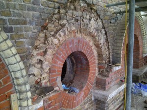 damaged arch brickwork