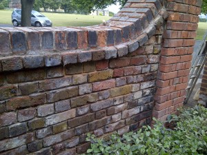 Recessed pointing using original imperial stock bricks